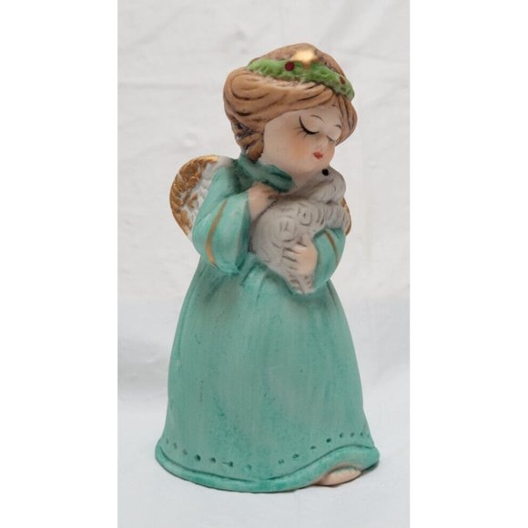 JASCO Other - Vintage 1978 Jasco Merri Bells Ceramic Angel Holding Lamb
